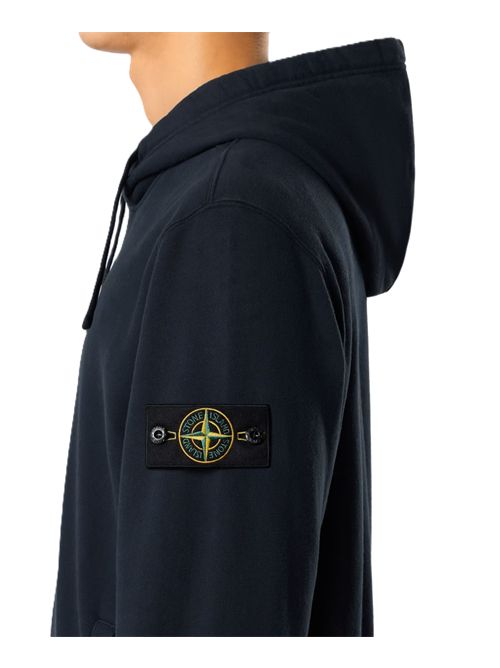 BRUSHED ORGANIC COTTON FLEECE Stone Island | L2S15 6100048 S0A20V0020 NAVY BLUE